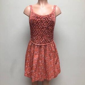 FREE PEOPLE Petunia Mini Apron Floral Style Dress